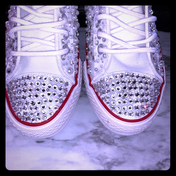 bedazzled tennis shoes